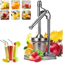 Cast Iron Juicer Hand Press,Manual Juicer Hand Press,Stainless Steel Lemon Squeezer for Bar Kitchen,Heavy Duty Countertop Lime Citrus Crush Machine, Easy to Clean