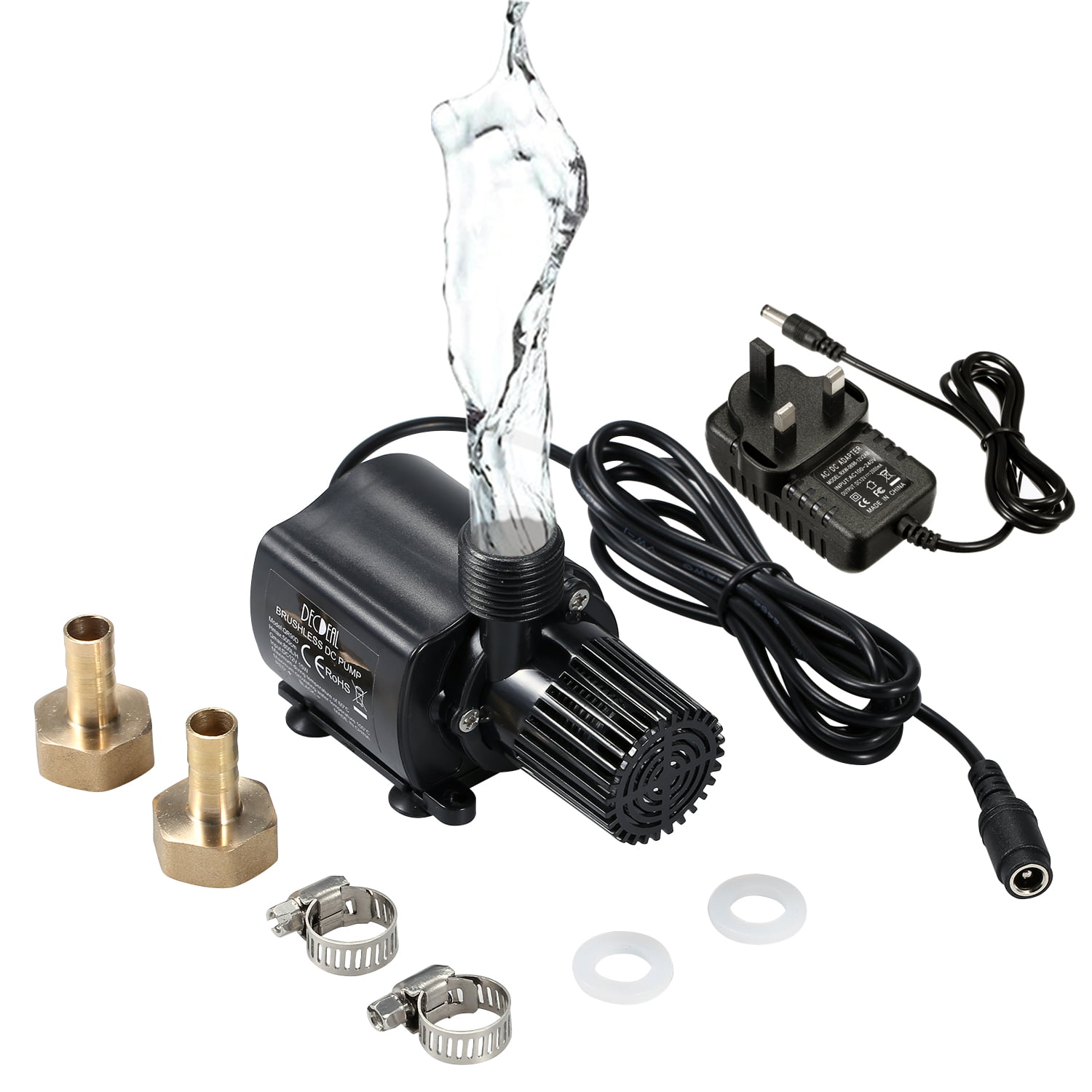 Details about  / US Submersible Water Pump For Aquarium Fish Tank Water Feature Optional LED