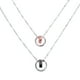 thumbnail image 1 of EeaseMX 2 collares para hombre, cadena de cuello, decoración de cuello para mujer, regalo de San Valentín, 1 of 7
