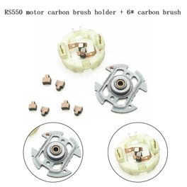 Balais De Moteur RS550 Avec Support - Pour Visseuse, Perceuse, En Carbone, ABS Et Alliage Aluminium