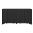 thumbnail image 4 of Harper & Bright Designs Wood Sideboard Cabinet with Storage, Fluted Console Cabinet with Doors and Shelves for Living Rooms, Entrance and Study Rooms, Black, 4 of 12