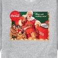 thumbnail image 3 of Coca-Cola - Santa at Coke Cooler - Men's Long Sleeve Crew Fleece Sweatshirt, 3 of 5
