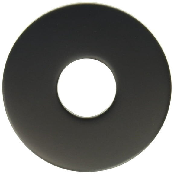 Westbrass R304-62 13/16" OD Opening Low Pattern Shower Arm Flange, Matte Black
