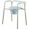 Medline Steel 3-in-1 Bedside Toilet Commode with Microban