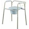 Medline Steel 3-in-1 Bedside Toilet Commode with Microban