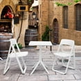 thumbnail image 3 of Dream Folding Outdoor Bistro Set with White Table and 2 Red Chairs, 3 of 7
