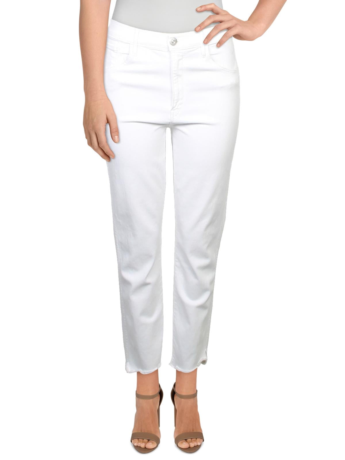 NYC Womens Belted Frayed Hem Straight 