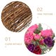 thumbnail image 3 of BESTYASH Flor Artificial Peonía En Cesta Colgante Morada Para Interior Y Eventos Especiales, 3 of 6