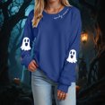 thumbnail image 2 of Godom Halloween Women's Sweatshirts Ghost Graphic Crewneck Casual Long Sleeve Pullover Tops Trendy 2025, 2 of 5