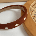 thumbnail image 3 of Diadema con estampado de leopardo para mujer, diadema de 2cm de ancho, diadema de Color sólido de PU, accesorios para el cabello, paquete de 6 Adepaton Moños y Diademas Infantiles, 3 of 5