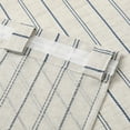 thumbnail image 4 of Muuphra Farmhouse Striped Linen Blend Curtains for Living Room Semi sheer Back Tab Coastal Drapes for Bedroom,2 Panels,52"×63", 4 of 9