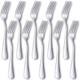 thumbnail image 1 of 10-Pieces Dinner Forks, Stainless Steel Flatware Dinner Forks, 1 of 5