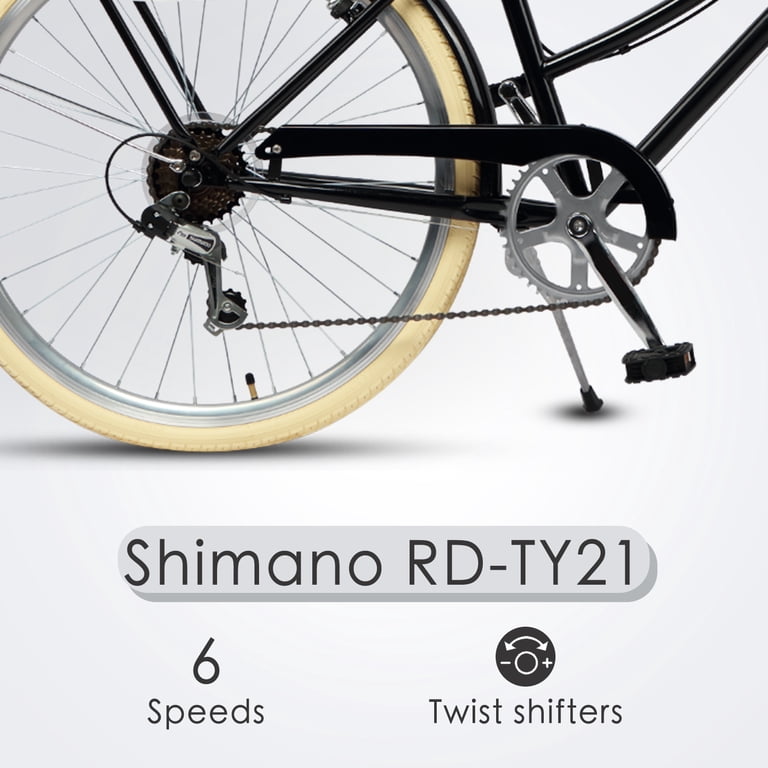 AVASTA 26 Inch Hybrid Bike, Lightweight Step-Through Hi-Ten Steel