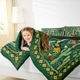 thumbnail image 4 of jejeloiu Chic Gothic Skeleton Bedding Comforter Set,Country Flower Cactus Twin Comforter Sets,Vintage Boho Geometric Bedding Set For Men Women,Microfiber Bedroom Decor Reversible,2-Piece, 4 of 8