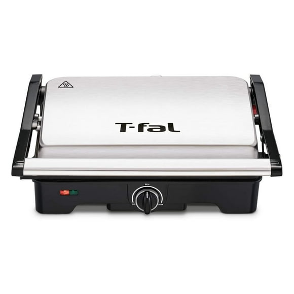 Parrilla Panini 2 EN 1 T-FAL SW332DMX Acero Inoxidable Antiadherente