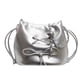 thumbnail image 3 of Bolso Bandolera Tipo Cubo para Mujer Con Lazo Hombro Cuero PU (Beige), 3 of 9