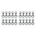 thumbnail image 1 of kurtrusly 10pcs / Set Fermoirs à Mousqueton Robustes et Durables Crochets Pivotants et Variété Nage Noir 2Set, 1 of 6