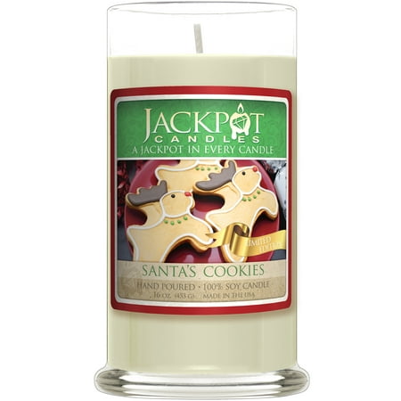 Santa's Cookie Candle with Ring Inside (Surprise Jewelry Valued at $15 to $5,000) Ring Size 8