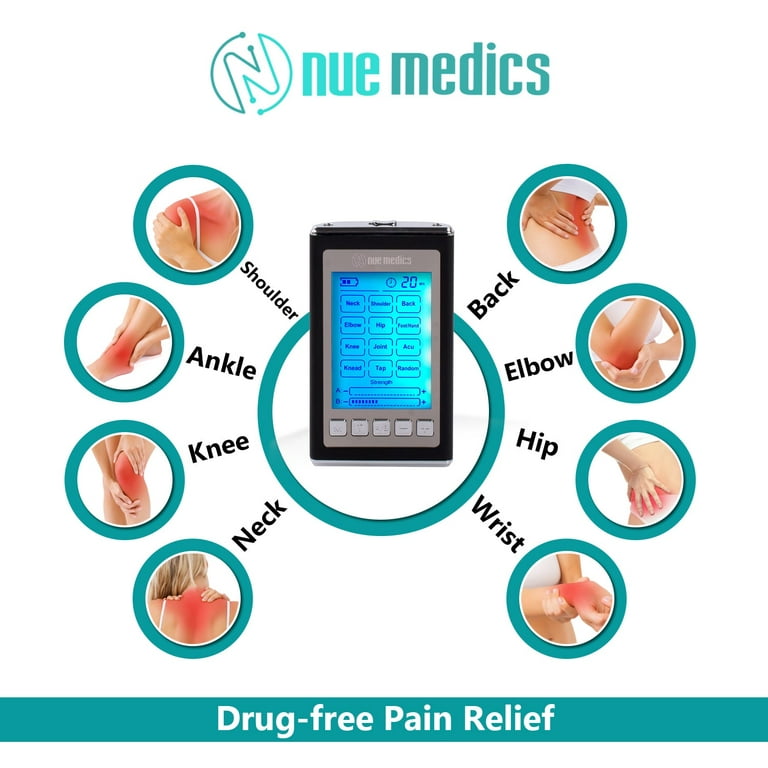 NueMedics Tens Unit Muscle Stimulator Rechargeable EMS Device