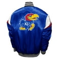 thumbnail image 3 of Men's Franchise Club Royal Kansas Jayhawks Power Satin Full-Snap Jacket, 3 of 3