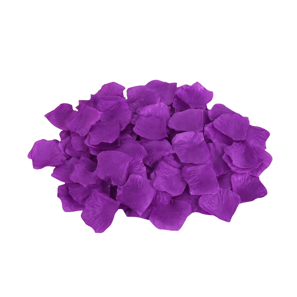 100 count artificial petals Champagne and rose gold colored satin rose petals 