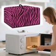 thumbnail image 3 of FOR U DESIGNS Zebra Pink Pattern Microwave Oven Cover Foldable Small Appliance Covers Dustproof Shield For Countertop Appliances Home Decoration Accessories-S, 3 of 8