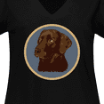 thumbnail image 4 of Inktastic Labrador Retriever Chocolate Lab Dog Women's Plus Size V-Neck T-Shirt, 4 of 5