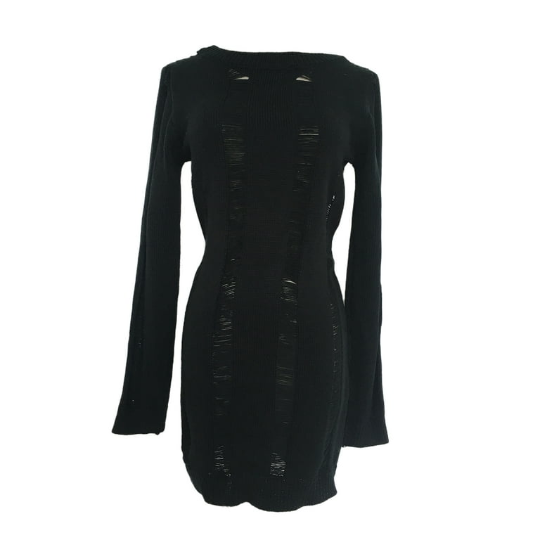 black dress ripped Black Off Shoulder Maxi Dress main image 1