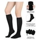 thumbnail image 3 of Calcetines deportivos American Trends para mujer hasta la rodilla, paquete de 2, negros, 3 of 7
