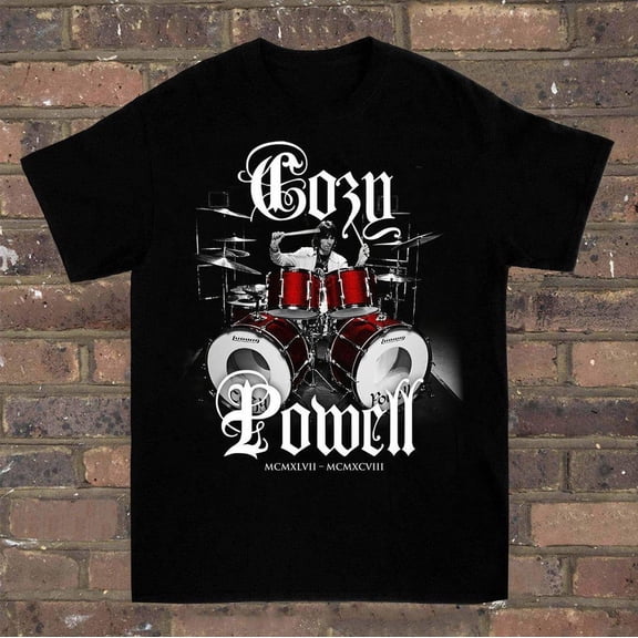 Cozy Powell T-shirt Cotton Tee For Men Women