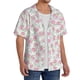 thumbnail image 2 of Fotbe Floral Camisa Estampada de Manga Corta para Hombre, Casual de Verano, Estilo Playero, Sin Arrugas-Small, 2 of 5
