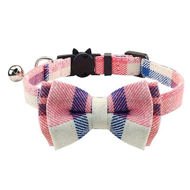 AkoaDa Cat Collar Breakaway with Cute Bow Tie and Bell for Kitty