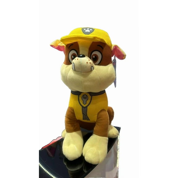 Nickelodeon Paw Patrol Plush - Rubble Stuffed Animal Dog Toy 8" - Kids Gift