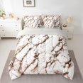 thumbnail image 2 of Castle Fairy Teens Adults Marbling Stone Pattern Bedding Comforter Set 7 Pieces,Gradient Marble Watercolor Full Bedding Set Lightweight,Abstract Ombre Fitted Sheet Flat Sheet,Lightweight Room Decor, 2 of 8