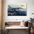 thumbnail image 3 of Elephant Stock Jets Over The Mountains Wall Art - Horizontal Canvas Wall Art - Living Room Wall Decor - Military Canvas - Brown And Silver Decor - 45" x 30", 3 of 8