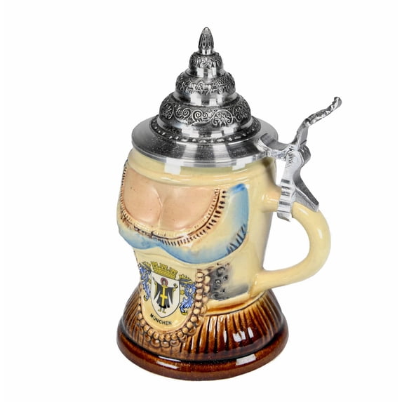 Beer Steins by King - Bavarian Woman's Top German Beer Stein (Beer Mug) 0.25l