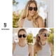 thumbnail image 2 of Gafas De Sol De Aviador De Moda Para Mujer Para Hombre Gafas De Sol Con Montura Sin Montura De Metal Retro Lentes De Sol Para Mujer Sj1192-marrón, 2 of 5