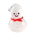 thumbnail image 1 of Adorno de muñeco de nieve que brilla en la oscuridad - Decoración de escritorio de resina con función de iluminación, decoración navideña festiva, 1 of 2