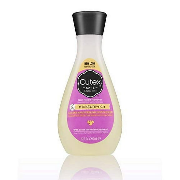 Cutex Moisture-Rich Nail Polish Remover With Sweet Almond And Jojoba Oil, 6.7 Fl. Oz.