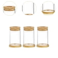 thumbnail image 6 of TISHITA 3 Pieces Glass Vases,Plant Terrarium,Stable Hydroponic Plants,Clear Flower Pots,Propagation Planter for Desk Restaurant Decor light brown, 6 of 8