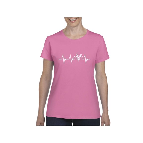 IWPF - Women's T-Shirt Short Sleeve - Bicycle Heartbeat