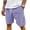 03# Purple, variant on HKYNLAG Pacificozy Men's Shorts, Casual Corduroy Drawstring Elastic Waist Mokaloha Short, Summer Loose Fit Beach Shorts with Pockets Khaki S