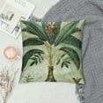 thumbnail image 2 of Orinice  Tropical Palm Tree Throw Pillow Coves Vintage Green Leaf Decorative Pillow Cases Polyester Linen Cushion Covers for Sofa Couch Indoors&amp;Outdoors Decor Set, 2 of 5