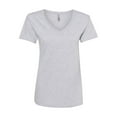 thumbnail image 2 of Next Level Womens Fine Jersey Relaxed V T-Shirt, L, Heather Grey, L, 2 of 3