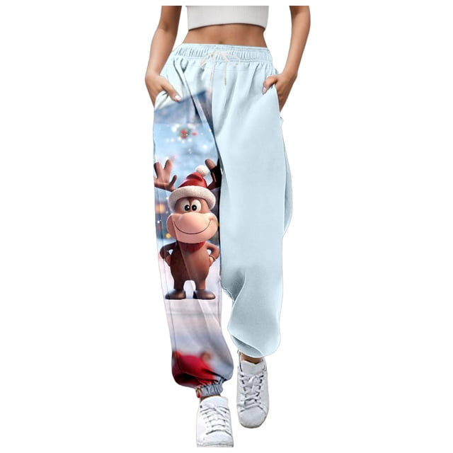 WEAIXIMIUNG Pantalons de Survêtement pour Femmes Pack Pantalons de Pâques pour Femmes