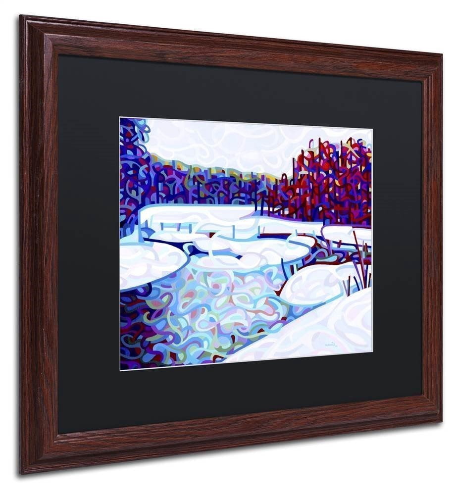 Mandy Budan 'Thaw' Black Matted Framed Art