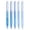 Blue, variant on Retractable Gel Ink Pens, Fine Point, 0.7mm. Black Ink, 5 Pack, Smooth Writing Gel Ink Pens for Notes-taking Journaling Planning Drafting Drawing, No-Ink Bleeding for Home Office Use(White,6x0.4")