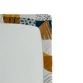 thumbnail image 3 of Ambesonne Retro Fitted Sheet, Grungy Quarter Circles Art, Twin Size, Dark Yellow Orange and Blue, 3 of 5