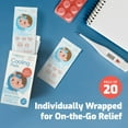 thumbnail image 5 of Cooling Patches for Kids - 20 Pack Fever Patch for Kids, Minty Cool- Cold Patch Fever Stickers for Kids - Baby Cooling Pad, Hot Weather Forehead Cooling Patch, Fever Reducer Headache Patches - Blue, 5 of 7