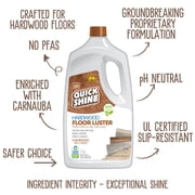 Quick Shine Hardwood Floor Luster, Pfas-Free Formula With Plant-Derived Carnauba Floor Polish 64 fl oz